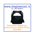 Cartuccia nastro per timbracartellino VERTEX TR-810 BLACK per PIX.200